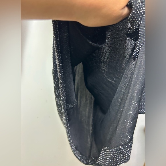 MICHAEL KORS SPARKLE LONG SLEEVE KNEE LENGTH BLACK DRESS SIZE S - Picture 6 of 10